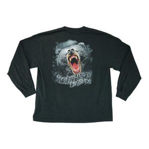 Southern Legends Shirt Adult Long Sleeve Outdoor Bear‎ Print Size 2XL